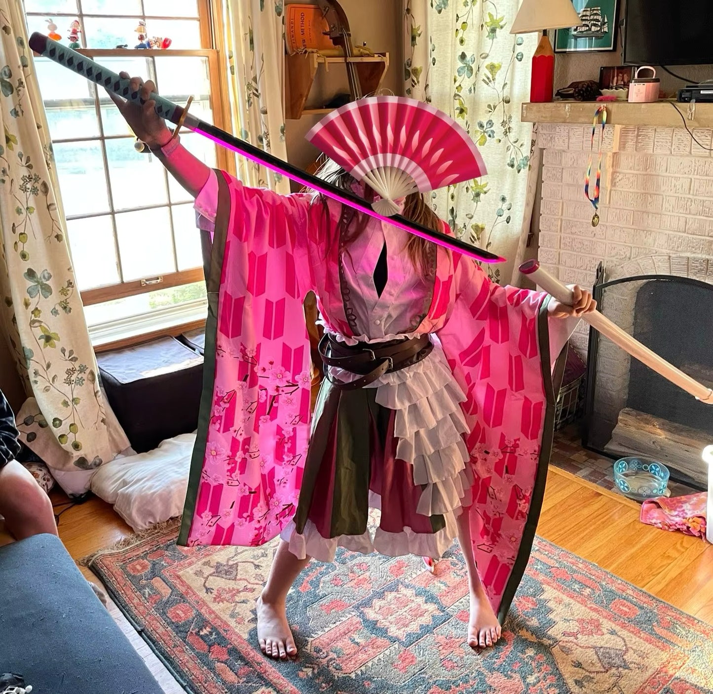 Demon Slayer Katana Glowing